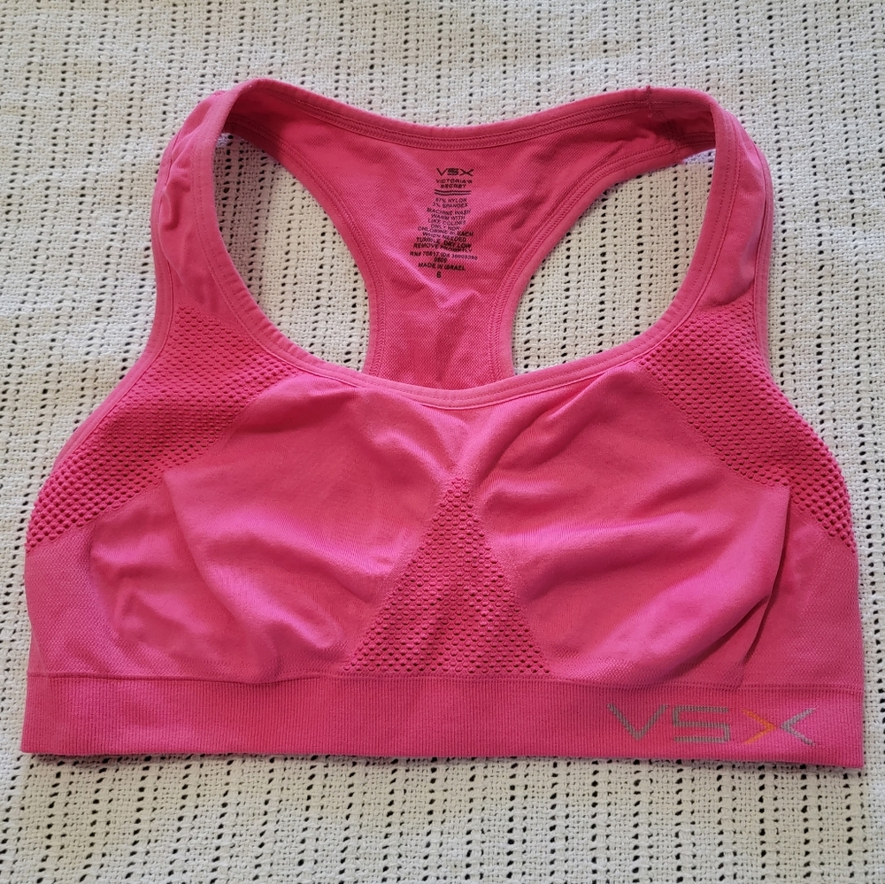 ❤️‍🔥$5~ Victorias Secret VSX Racerback Activewear Sports Bra, Pink, Small